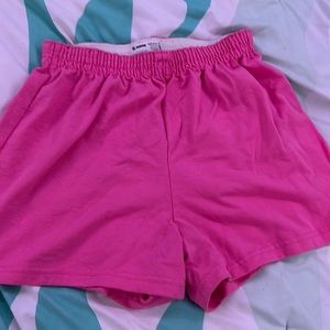 Pink Soffe shorts